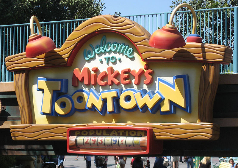 Disneyland ToonTown Sign