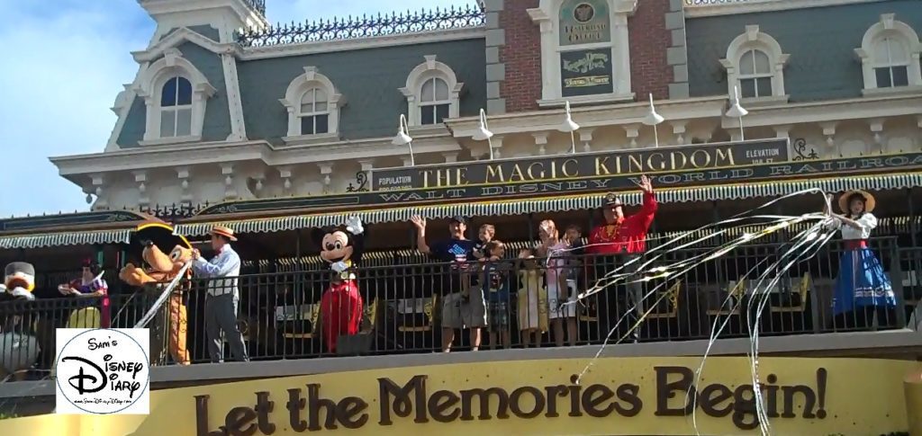 Mickey Greets Guests at the Magic Kingdom Welcome Show