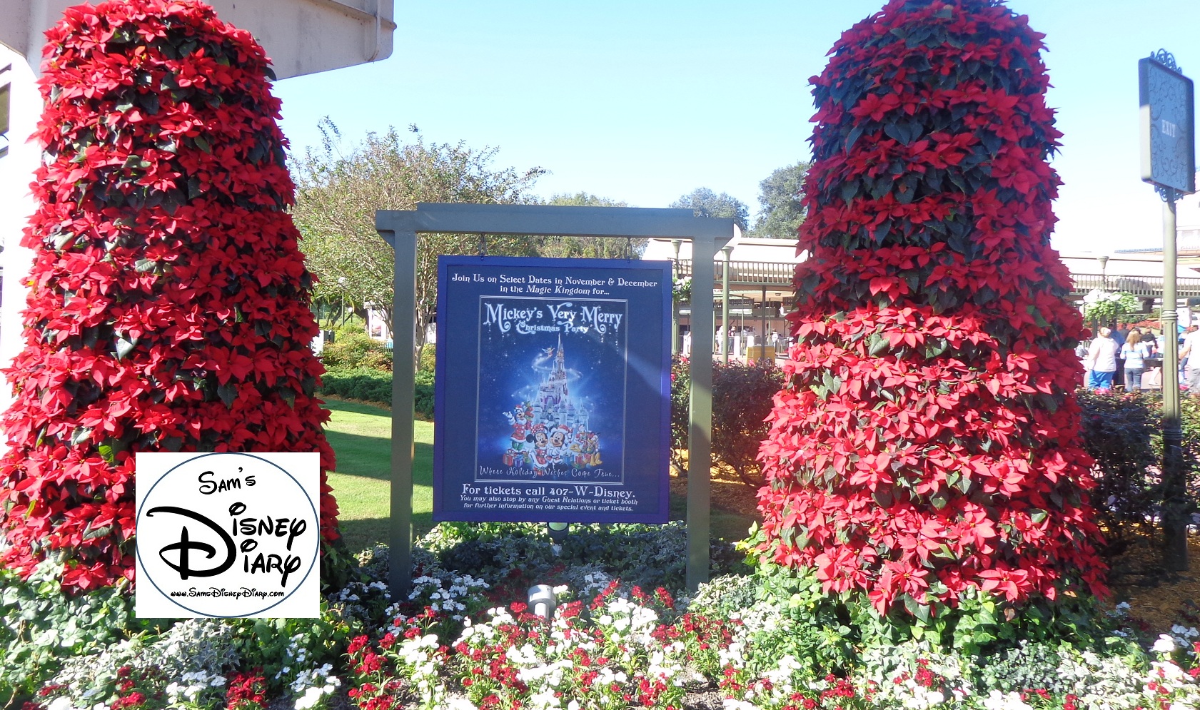 Mickey’s Very Merry Christmas Party is a “Hard Ticketed” event, you’ll need a special ticket to attend, lots of reminders as you enter the Magic Kingdom.