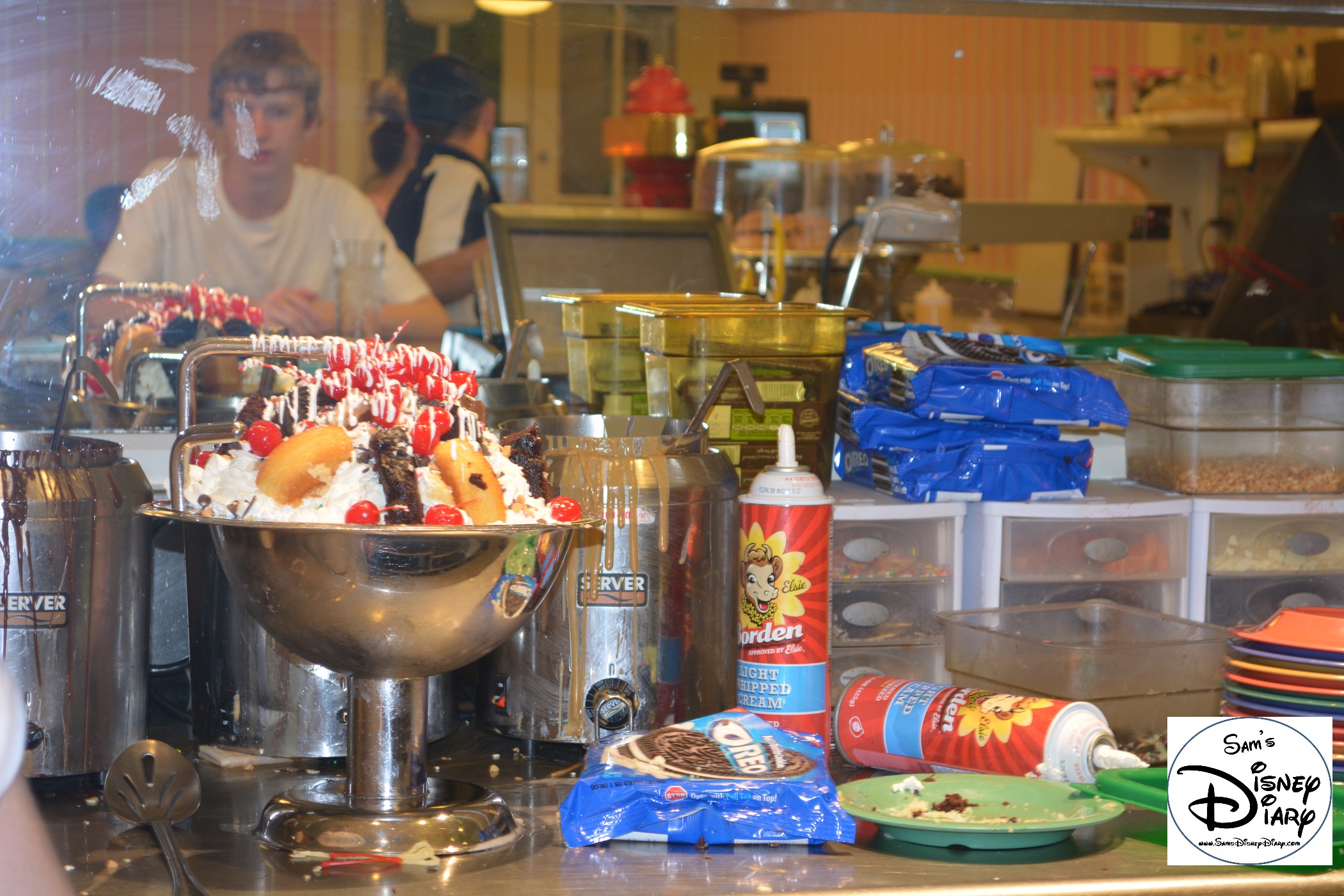 A Kitchen Sink under construction... Right before the "Whole Can of Whipped Cream"