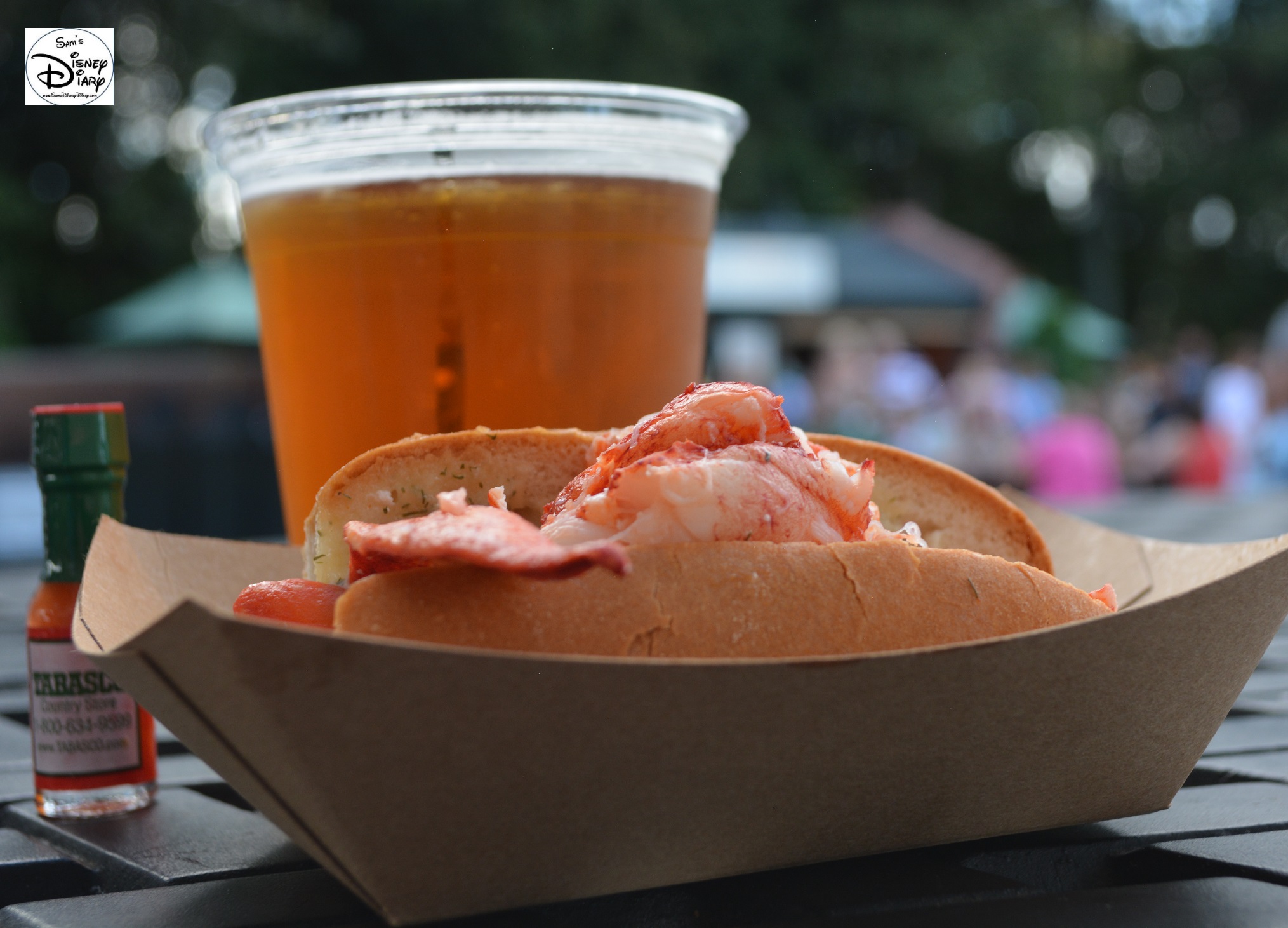 Epcot International Food and Wine Festival 2013 - My Favorite, Lobster Roll and a Samuel Adams