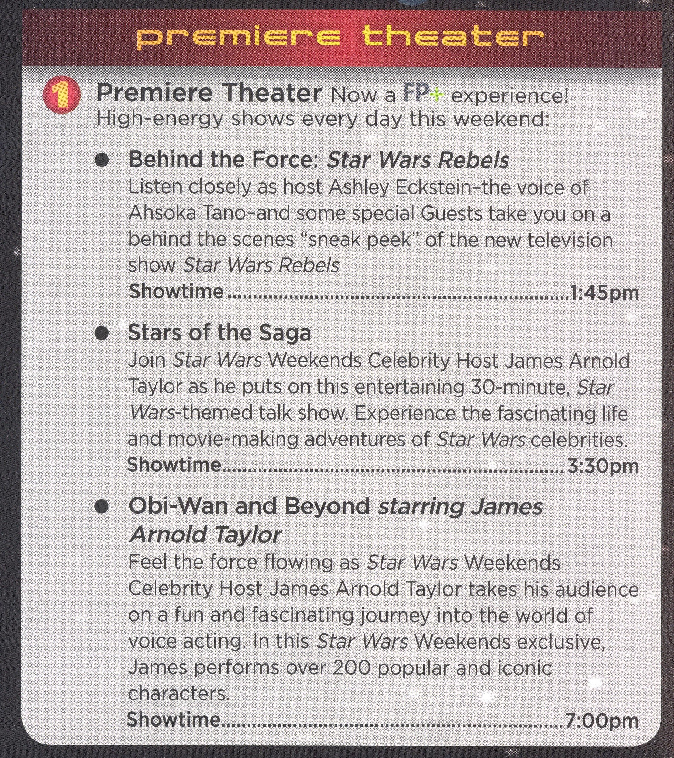 Star Wars Weekend 2014 - Premiere Theater