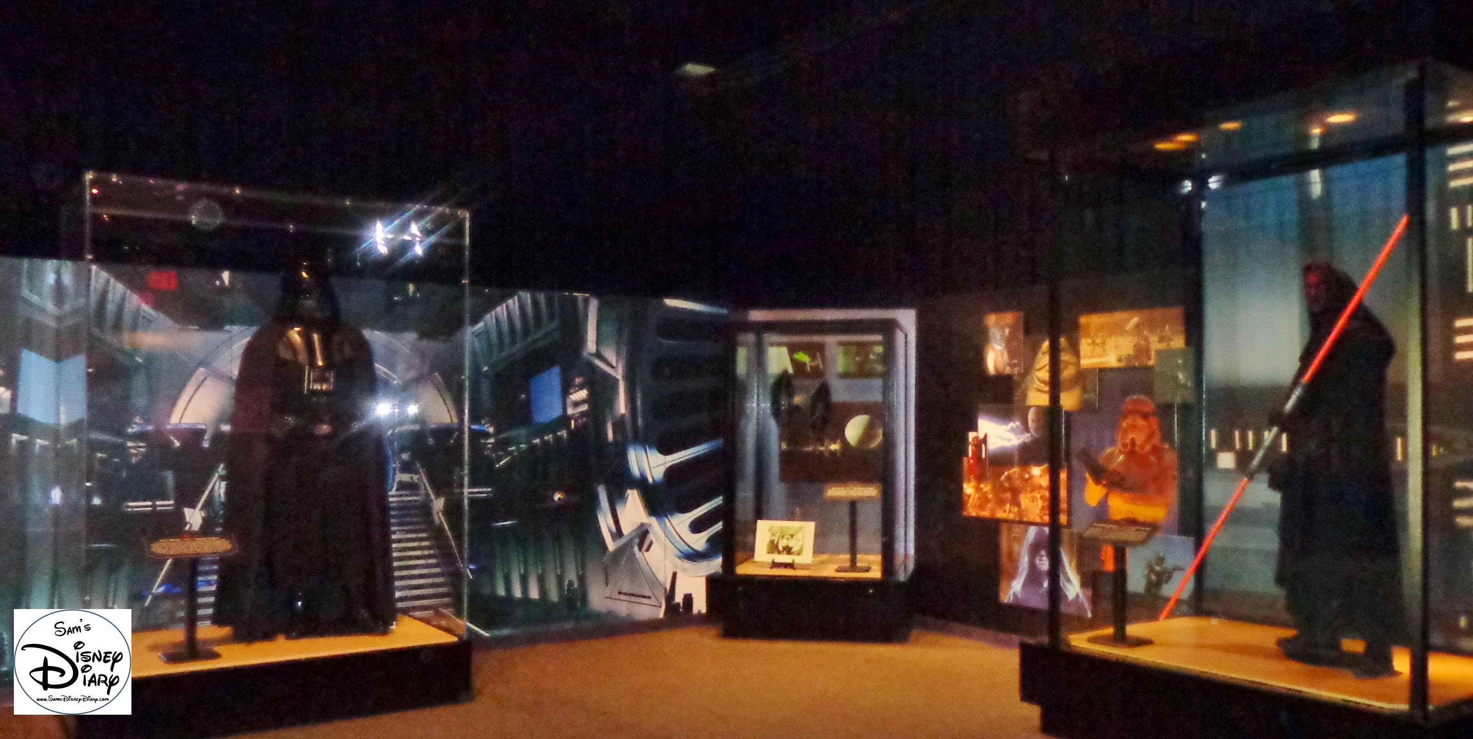 The American Film Institute Showcase featured an ever changing exhibit of move props and costumes.