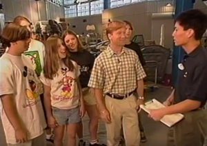 From the 1997 Walt Disney World Happy Easter Parade. Among the new attractions at Walt Disney World - Test Track - JD Roth and a group of lucky kids get to talk to an imaginer - and take a ride.