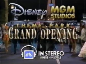 Disney MGM Studios Opening Day Celebration Aired on NBC