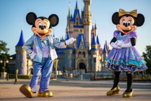 The World's Most Magical Celebration Walt Disney World 50th mickey mouse and minnie mouse