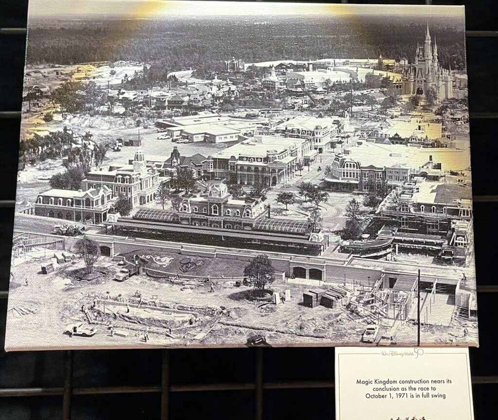 Walt Disney World 50th Anniversary | D23 Archives | Disney Archives | Disney World History | Walt Disney | Becky Cline Magic Kingdom Construction almost finished