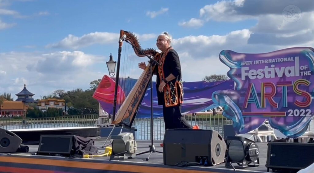 Victor Espinola | Paraguayan Harp | Epcot Festival of the Arts 2022 | Walt Disney World | Harpist