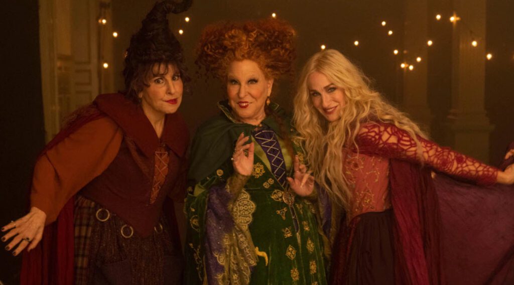 Bette Midler, Sarah Jessica Parker and Kathy Najimy all return to reprise their rolls as the Sanderson Sisters in Hocus Pocus 2