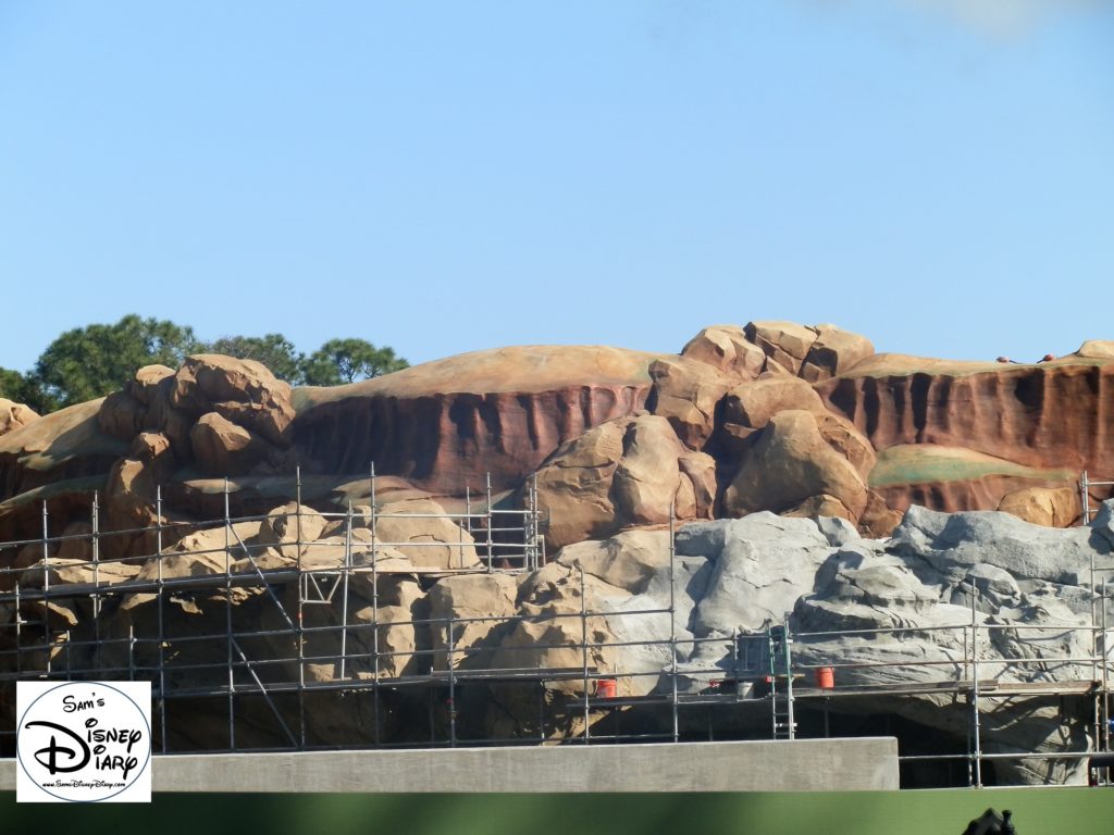 SamsDisneyDiary Episode #10 - New Fantasyland Phase #1- Rock work on the Seven Dwarfs Mine Train - February 2012