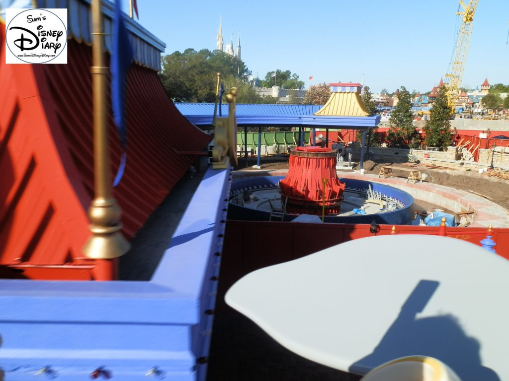 SamsDisneyDiary Episode #10 - New Fantasyland Phase #1- View from Dumbo February 2012