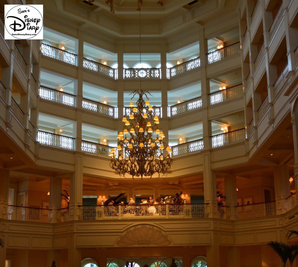 The Beautiful Lobby of the Grand Floridian, with live music