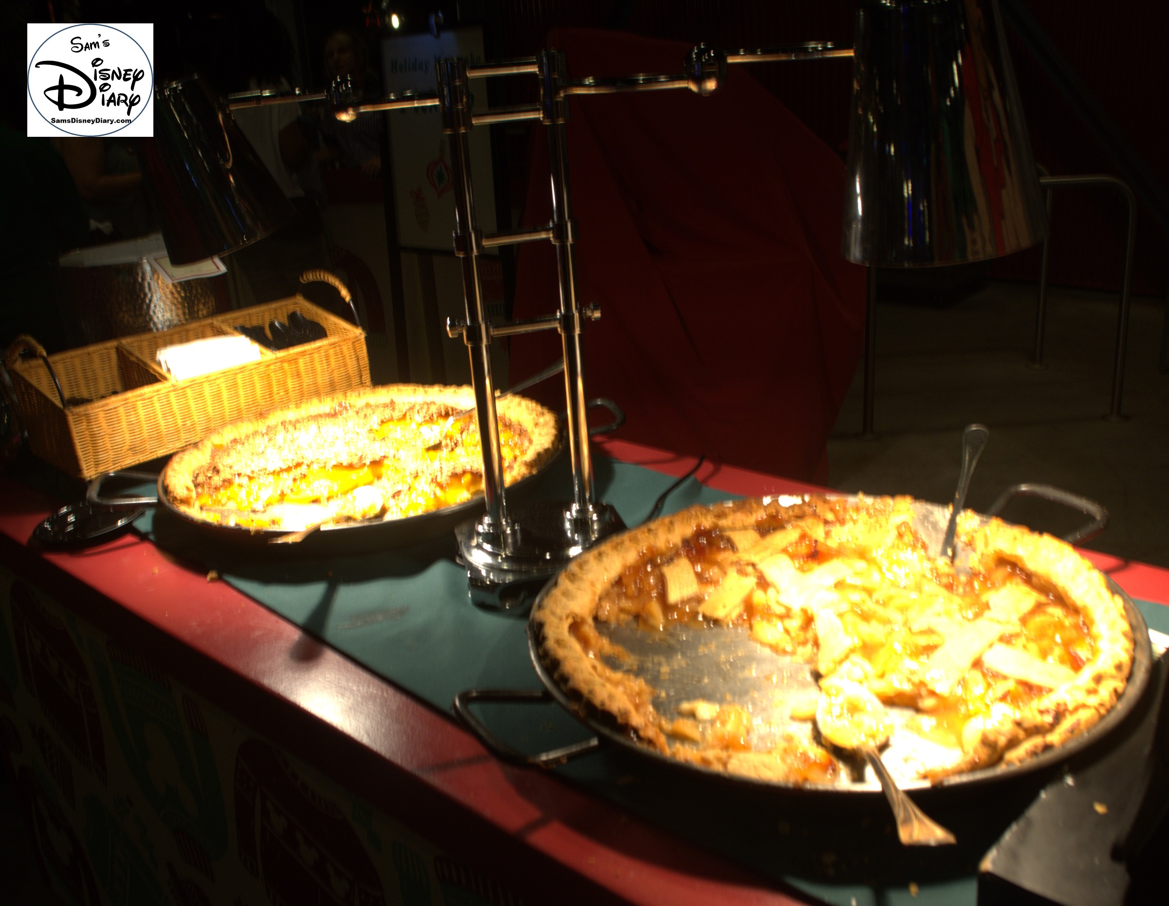 New for 2015 - The Merry and Bright Dessert Party and VIP Viewing Location. - Peach Cobbler and Apple Pie