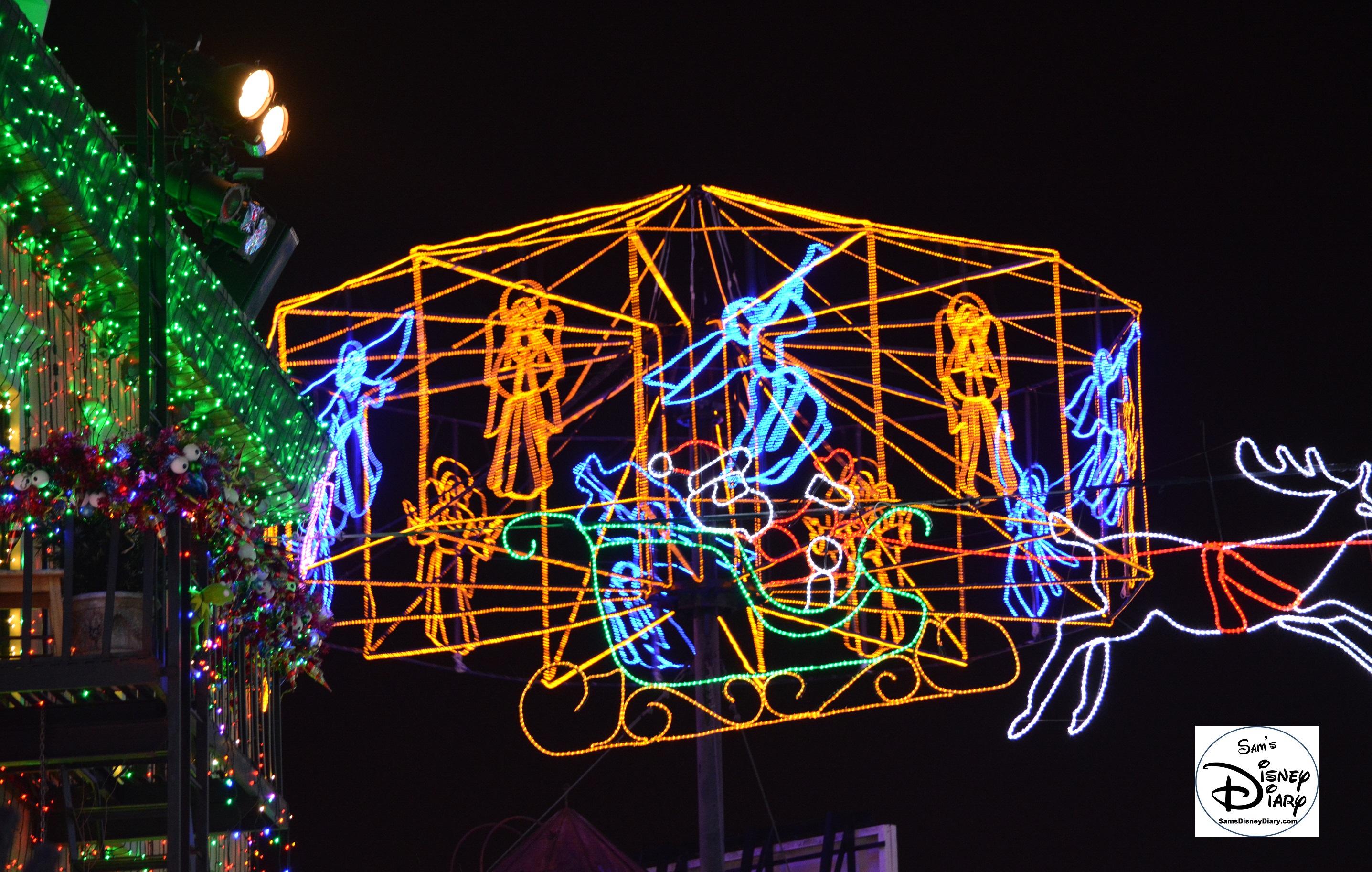 Angels Dance behind Santa.