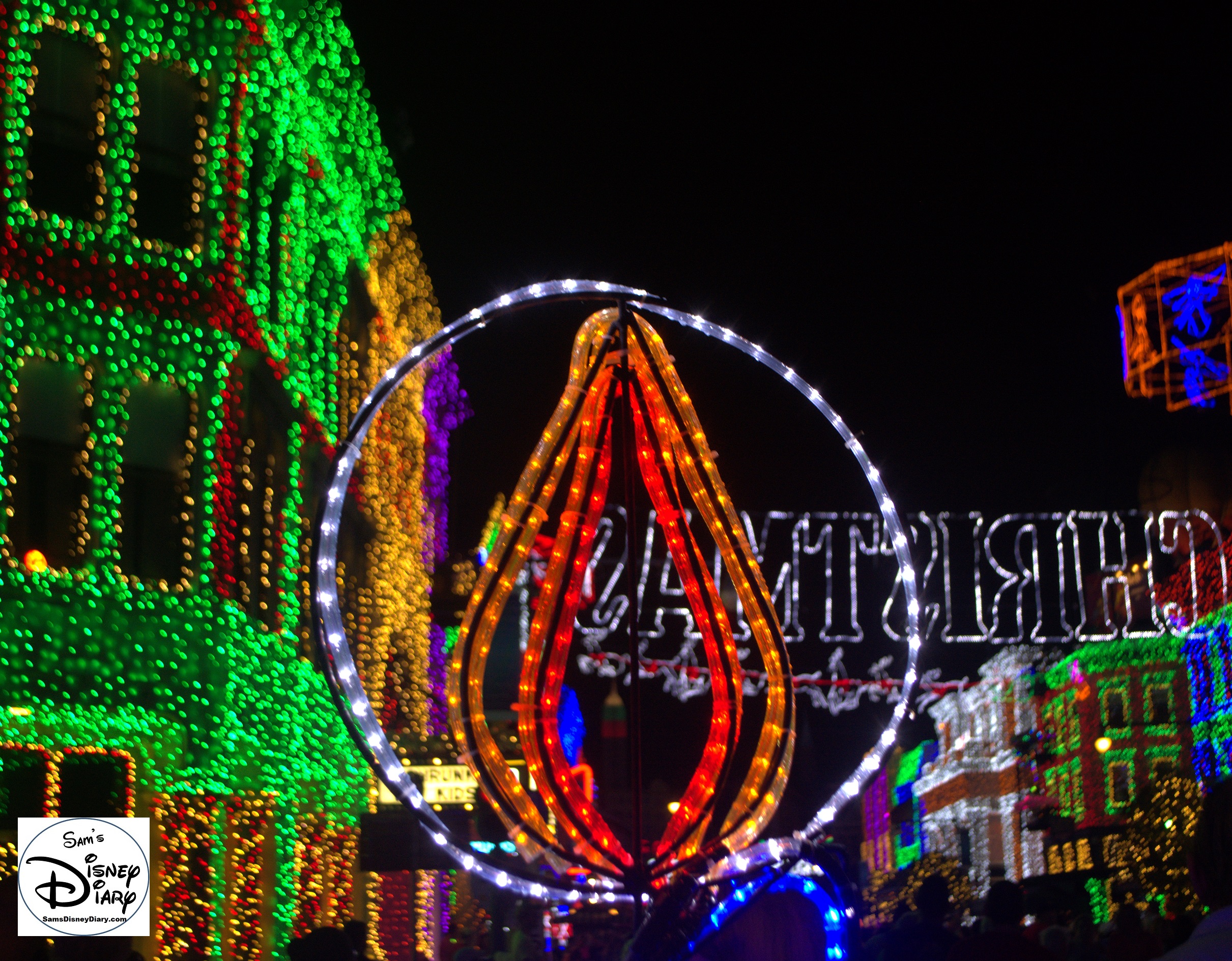 A unique view of the lights..