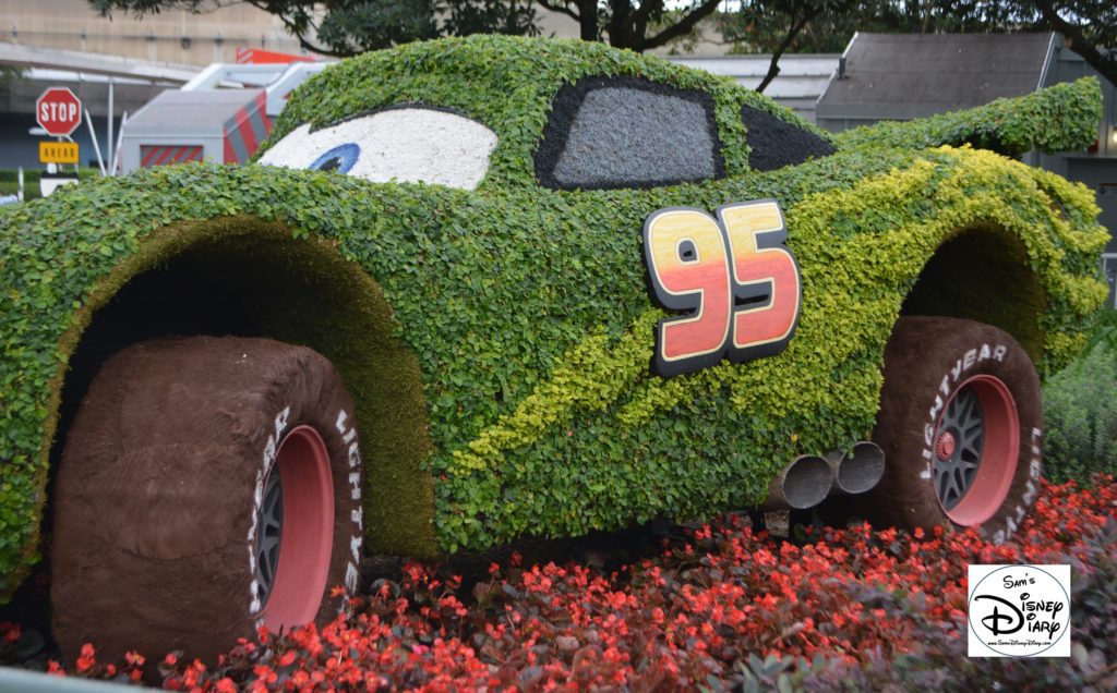 Epcot Flower and Garden Festival - Cactus Road Rally with Mater and Lightning McQueen
