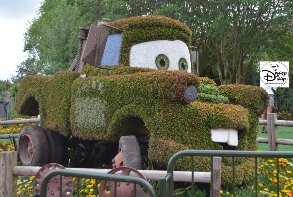 Epcot Flower and Garden Festival - Cactus Road Rally with Mater and Lightning McQueen