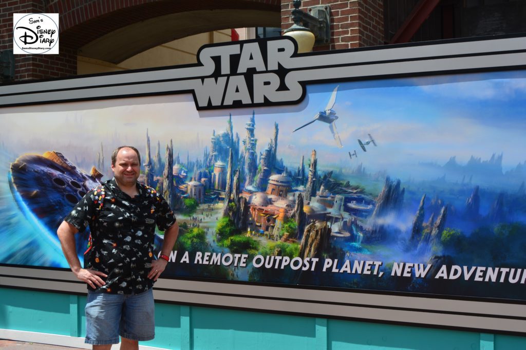 Star Wars Weekends 2016 - Concept Art for Star Wars on the wall in front of Streets of America