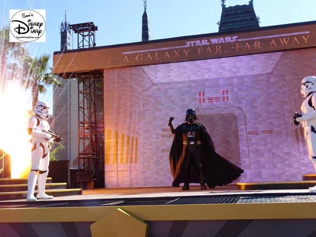 A Galaxy Far, Far Away Stage Show - Vader up close.