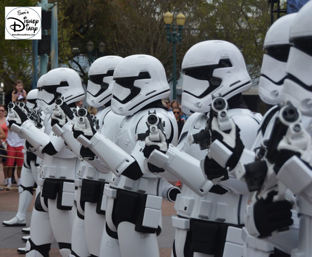Star Wars Weekends 2016 - “First Order March” led by Captain Phasma