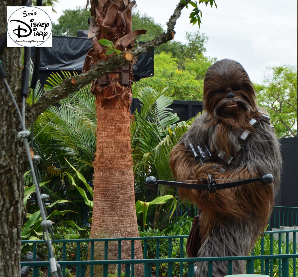 Star Wars Weekends 2016 - Chewy Backstage prep for "A Galaxy Far, Far Away" stage show.