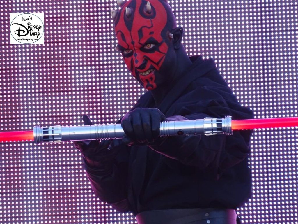 A Galaxy Far, Far Away Stage Show - Darth Maul up close.