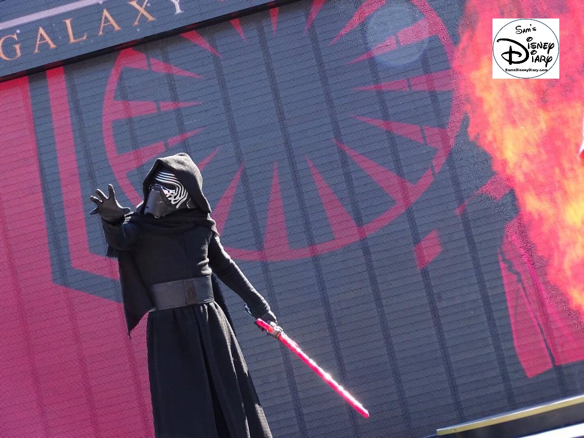 A Galaxy Far, Far Away Stage Show - Kylo Ren up close.