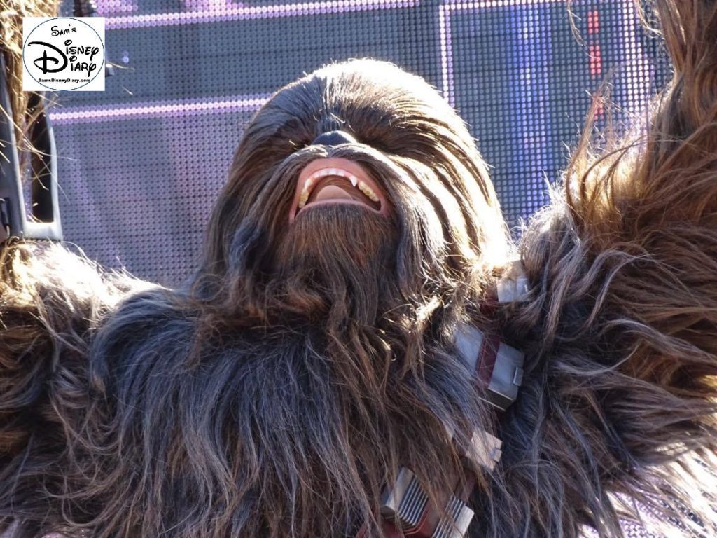 A Galaxy Far, Far Away Stage Show - Chewy up close.