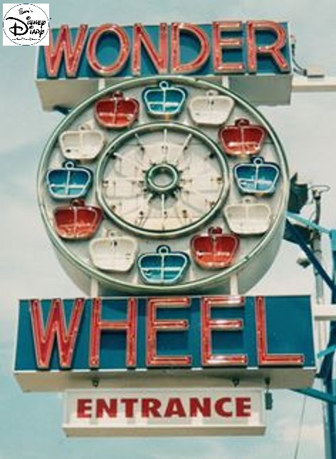 The Wonder Wheel at New York's Coney Island Served as the inspiration for the Design of Mickey's Fun Wheel