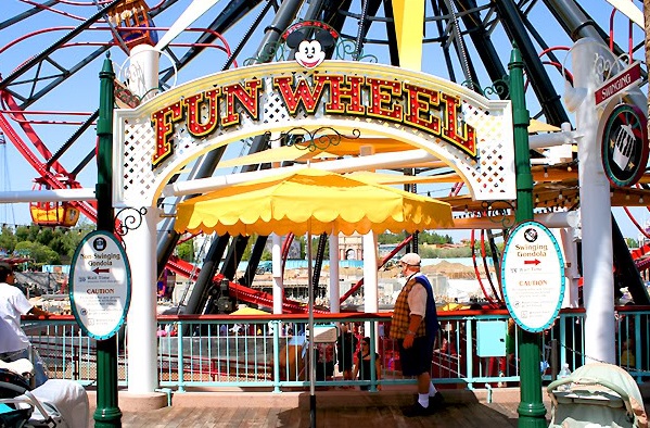 Mickey's Fun Wheel entrance at California Adventure Park