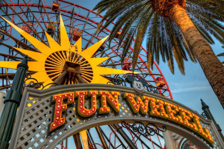 Mickey's Fun Wheel entrance at California Adventure Park