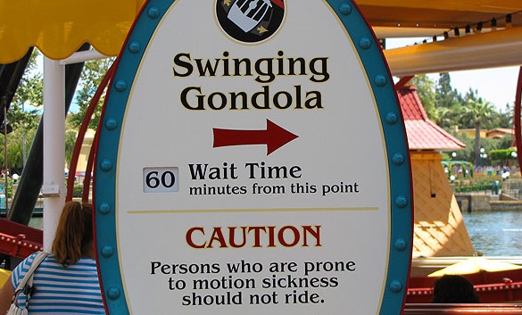 Big decisions await you at Mickey's Fun Wheel - Swinging Gondola or Non-Swinging