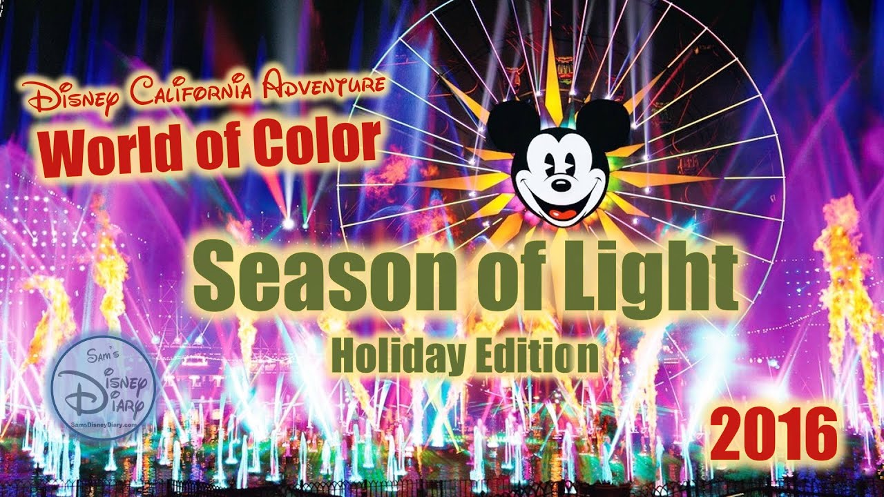 World of Color Season of Light | Disney California Adventure | Christmas | Christmas Show
