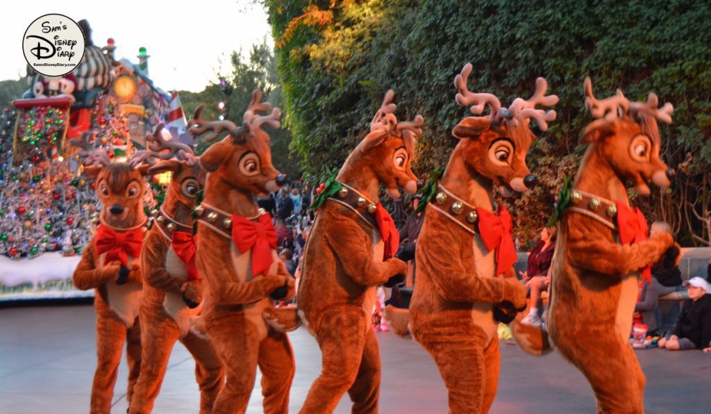 SamsDisneyDiary 82: Disneyland Christmas Fantasy Parade - Reindeer and Santa