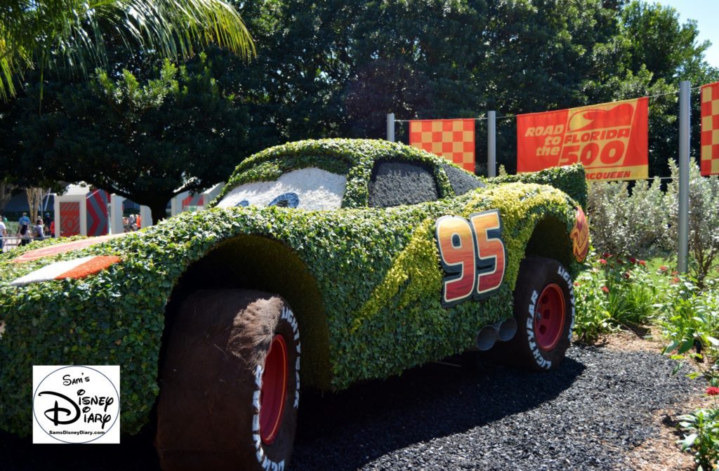 The 2017 Epcot International Flower and Garden Festival - Road to the Florida 500 Lightning McQueen