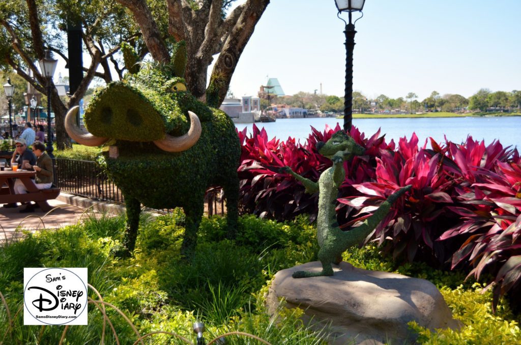 The 2017 Epcot International Flower and Garden Festival - Timon and Pumbaa