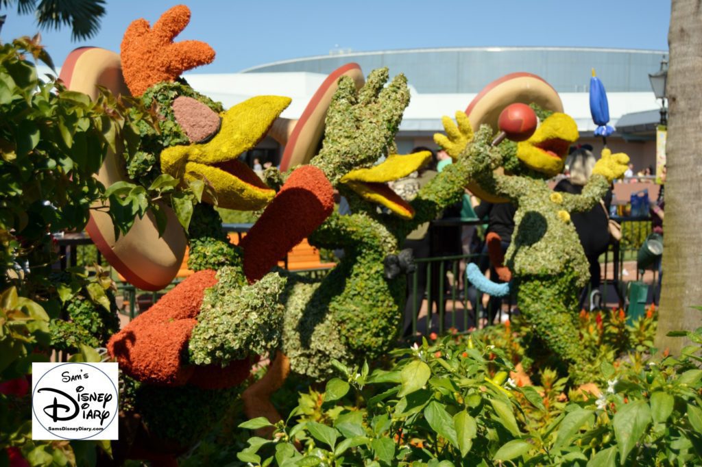 The 2017 Epcot International Flower and Garden Festival - The Three Caballeros