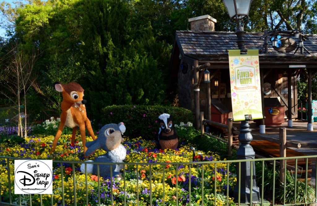 The 2017 Epcot International Flower and Garden Festival - Bambi and Friends near Canada