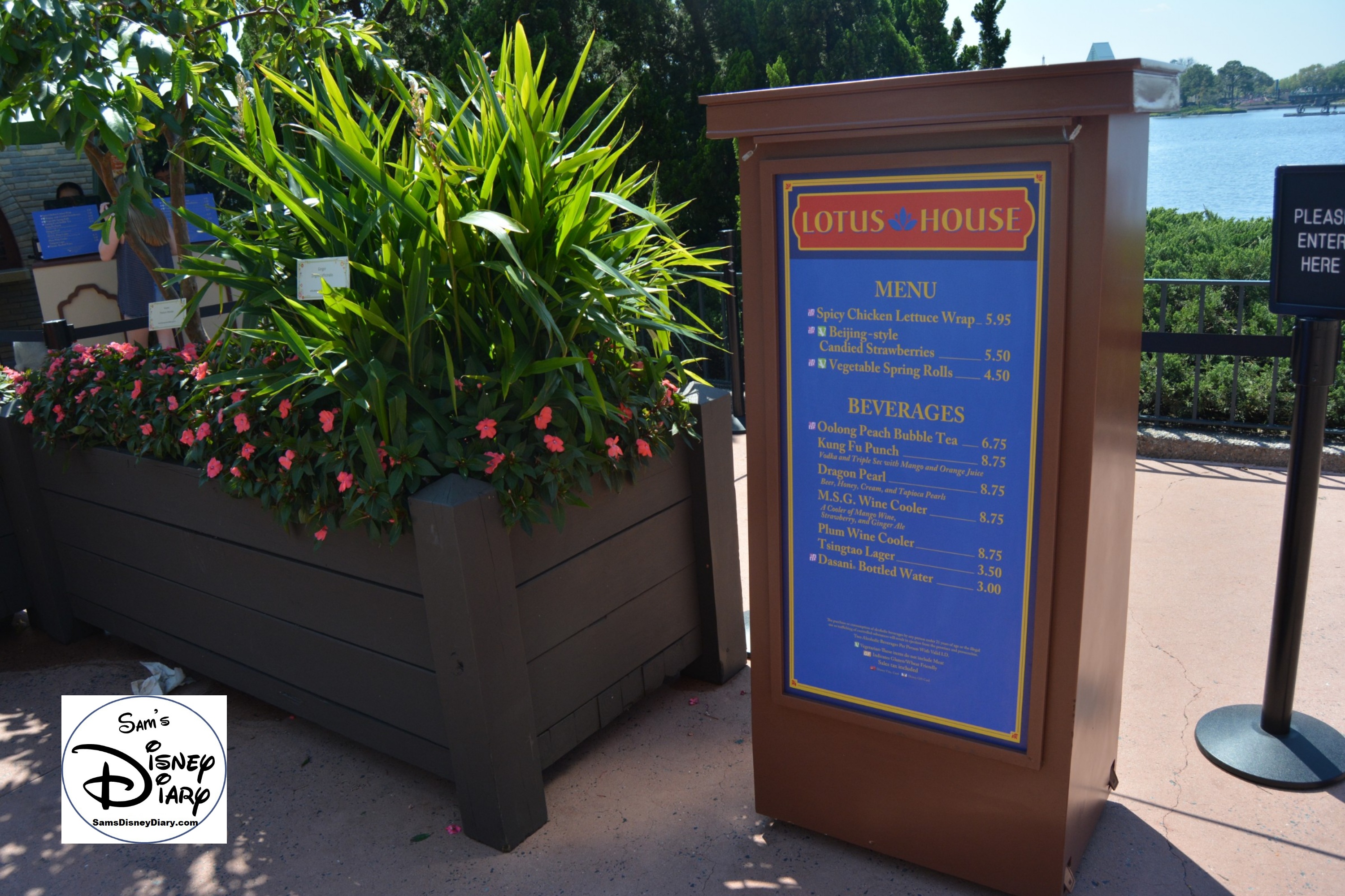 The 2017 Epcot International Flower and Garden Festival - lotus House outdoor kitchen and menu