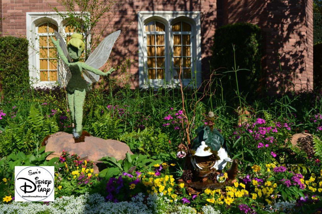 The 2017 Epcot International Flower and Garden Festival - Tinkerbell and her house in the United Kingdom.