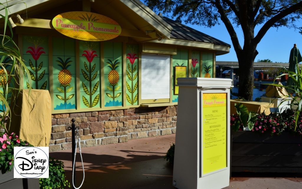 The 2017 Epcot International Flower and Garden Festival - One of the Outdoor Kitchens - Pineapple Promenade