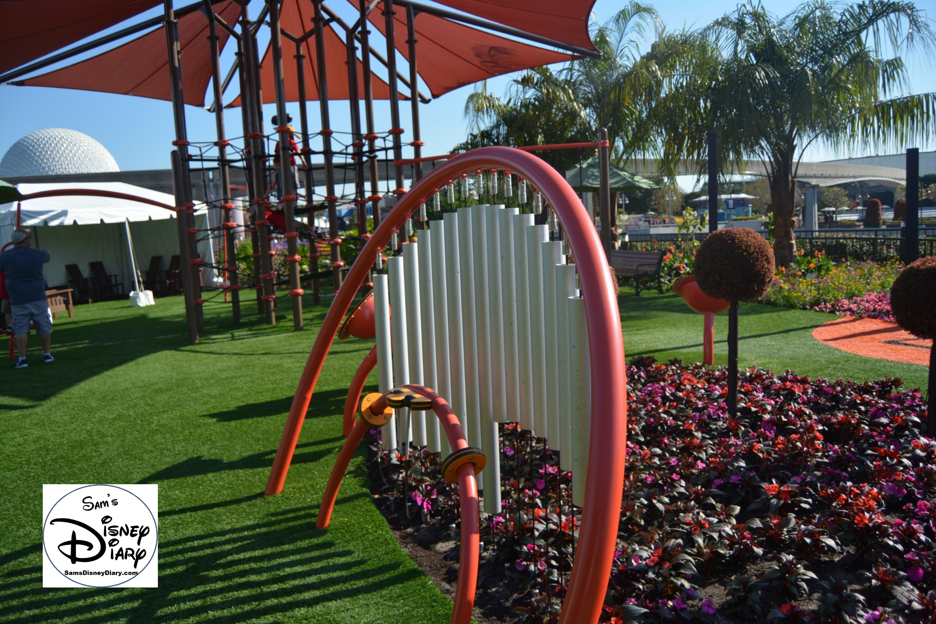 The 2017 Epcot International Flower and Garden Festival - One of many Kids activities - The Musical Garden
