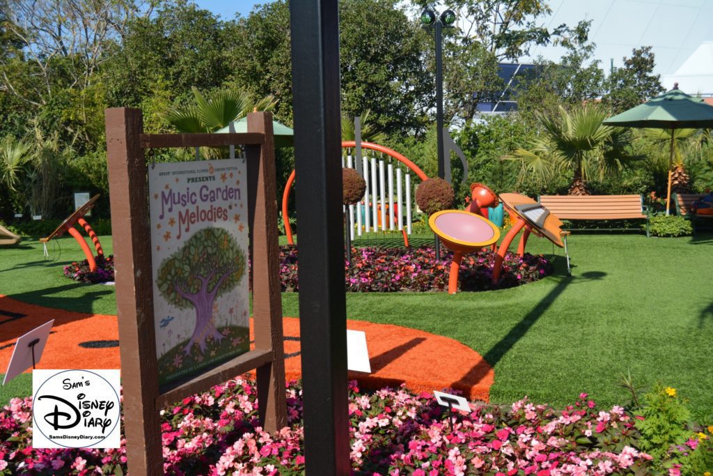 The 2017 Epcot International Flower and Garden Festival - One of many Kids activities - The Musical Garden