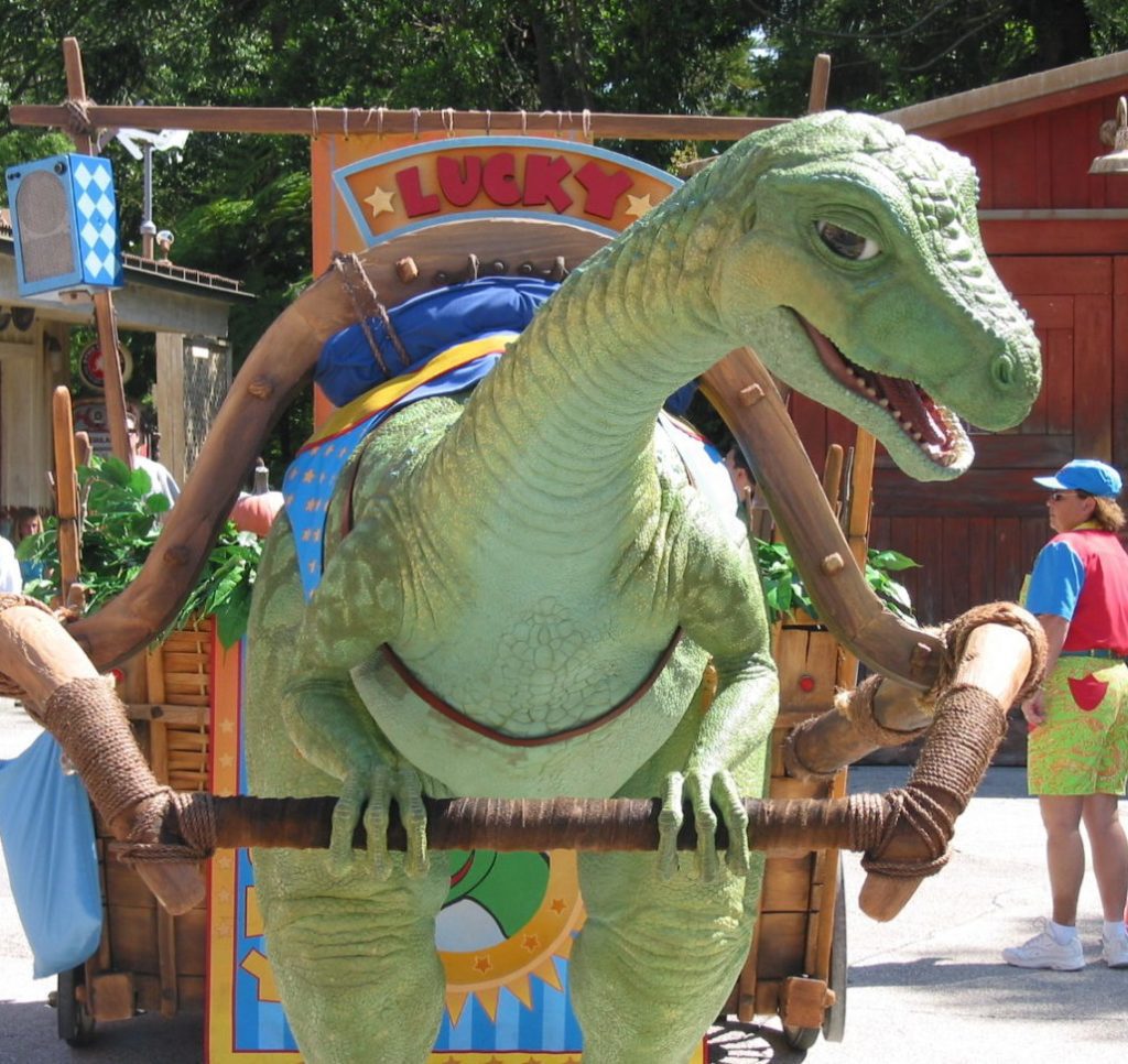 The First "Living Character" - Lucky the Dinosaur