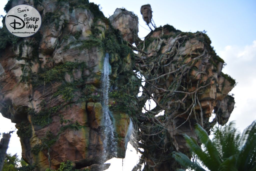 Back outside the water continues to fall from the Floating Mountain.