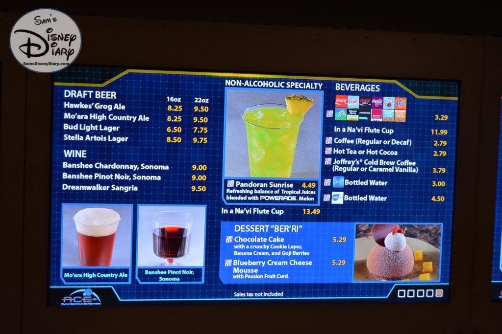 A quick look at the The Satu'li Canteen menu