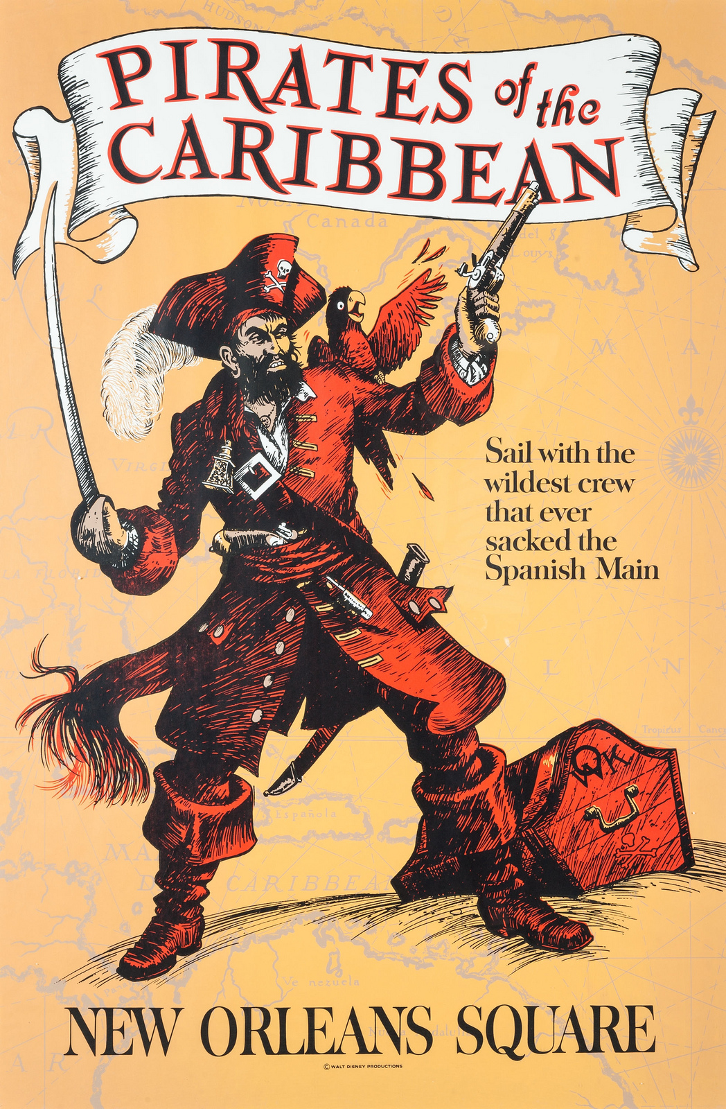 Pirates of the Caribbean attraction poster