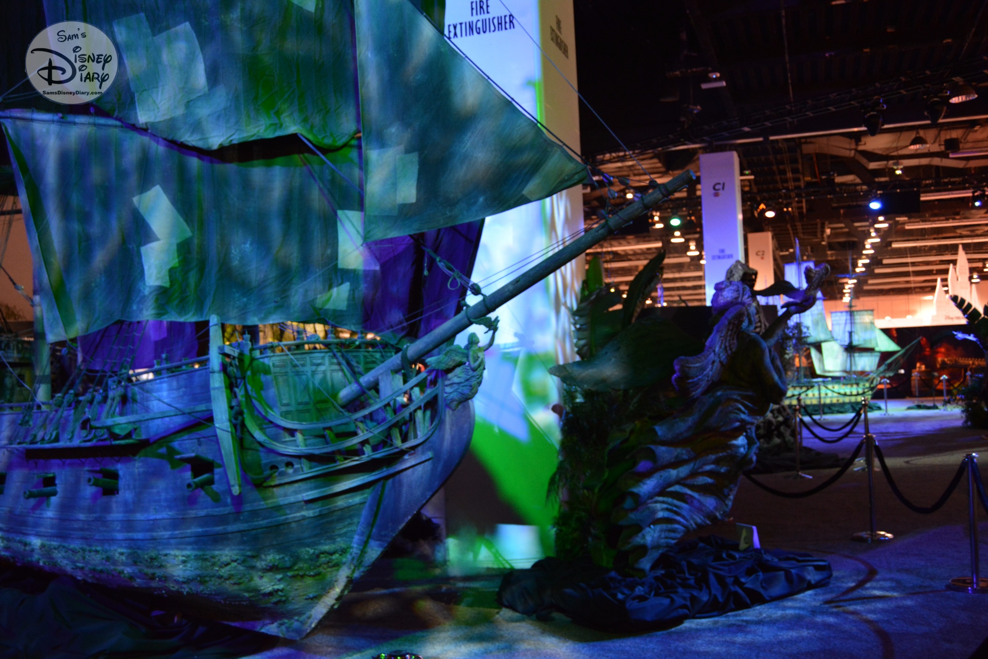 The D23 Expo Pirates Archive was full of Props and sets from all the Pirates Movies.