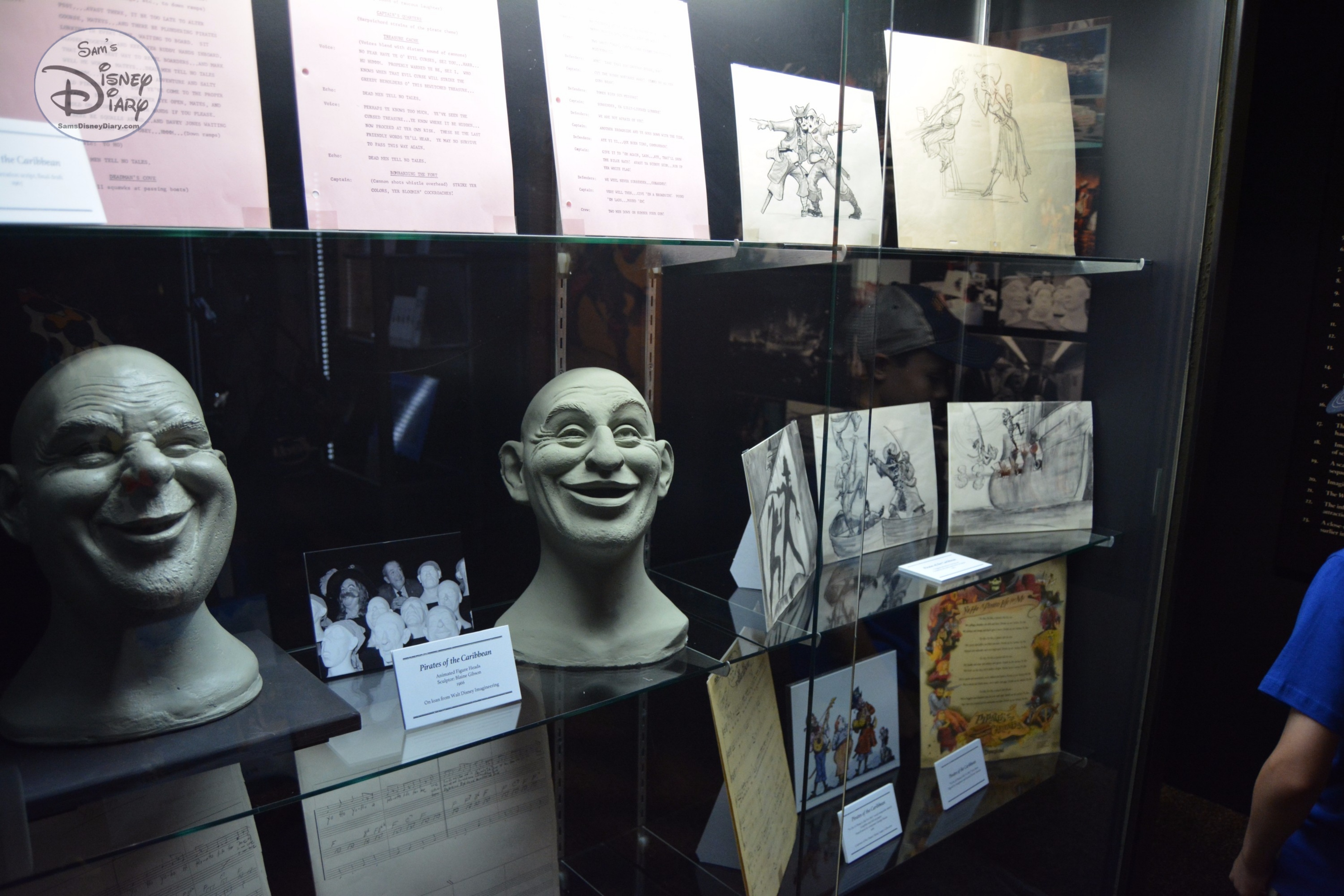 A Pirate animated figure head, sculptured by Blaine Gibson in 1966