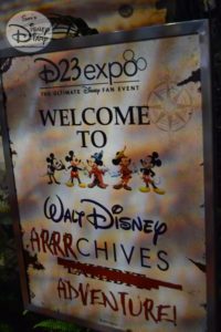 Welcome to the Walt Disney Arrrchives Adventure - D23 expo 2017